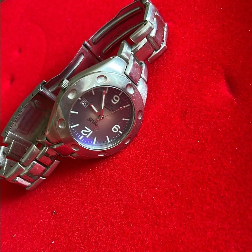 BUM Equipment Blue Dial Silver Men's Watch